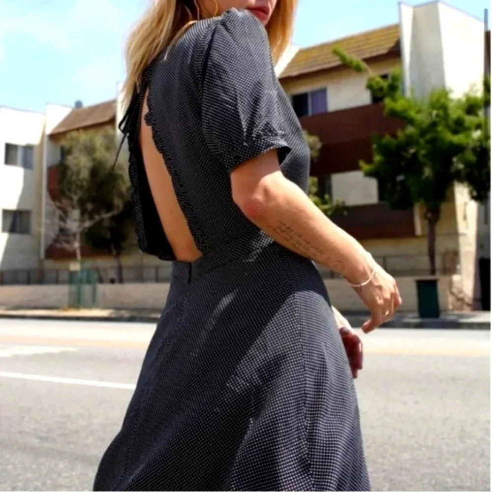 Anthropologie Black Mini Dress